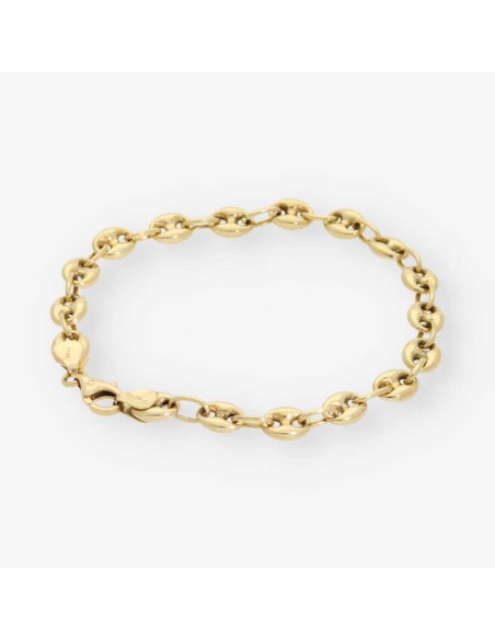 Pulsera de calabrotes en oro 18kt