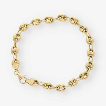 Pulsera de calabrotes en oro 18kt 2