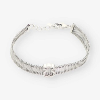 Pulsera esclava Tous en acero y oro 18kt con brillantes 2