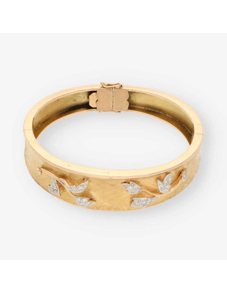 Pulsera vintage en oro 18kt y brillantes