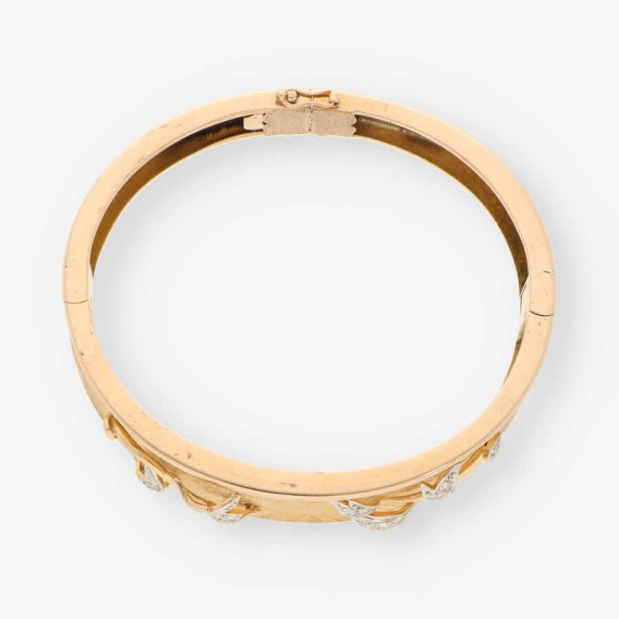 Pulsera vintage en oro 18kt y brillantes
