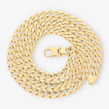 Cadena barbada 60cm en oro 18kt 2