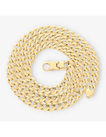 Cadena barbada 60cm en oro 18kt