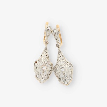 Pendientes vintage en oro 18kt