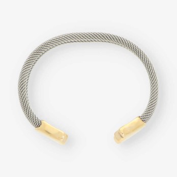 Pulsera esclava Tous en acero y oro 18kt 2