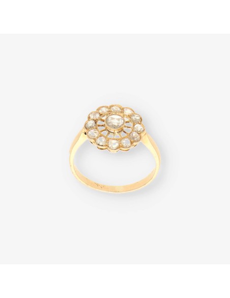 Anillo vintage oro y diamante