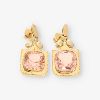 Pendientes oro vintage 2