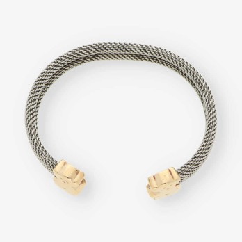 Pulsera acero y oro TOUS 2