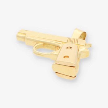 Colgante revolver oro 2
