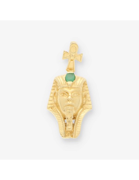 Colgante egipcio oro y esmeralda