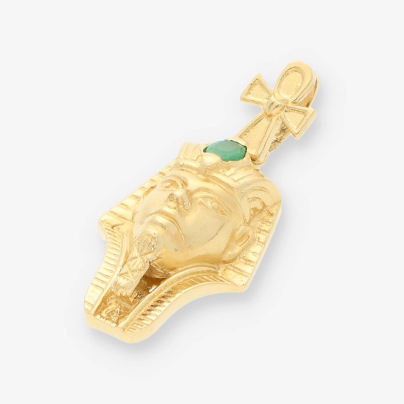 Colgante egipcio oro y esmeralda
