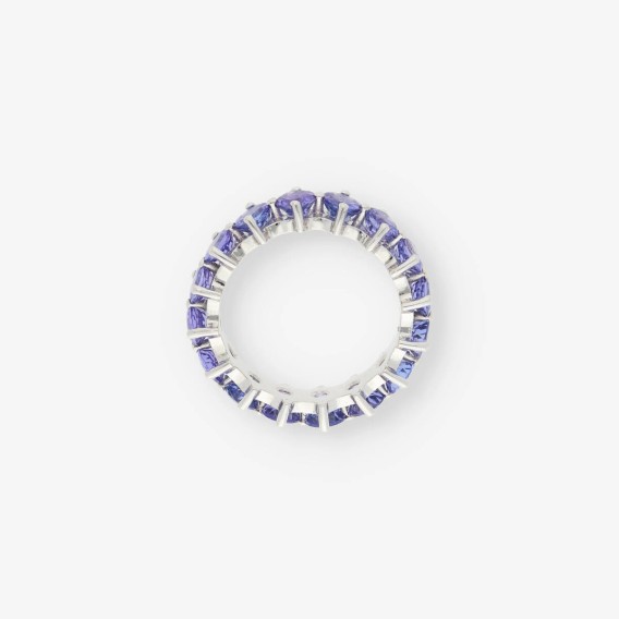 Alianza oro bl. y tanzanitas aprox.5 Qt.