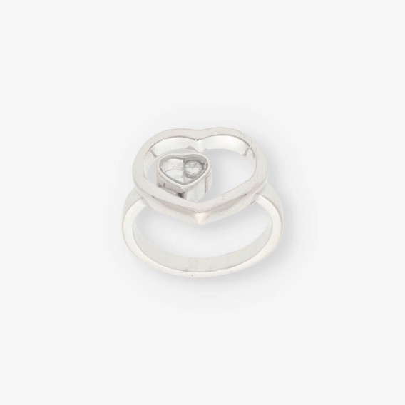 Anillo oro blanco y bri CHOPARD