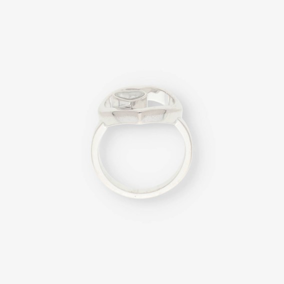 Anillo oro blanco y bri CHOPARD