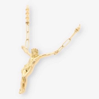 Gargantilla Cristo oro 2