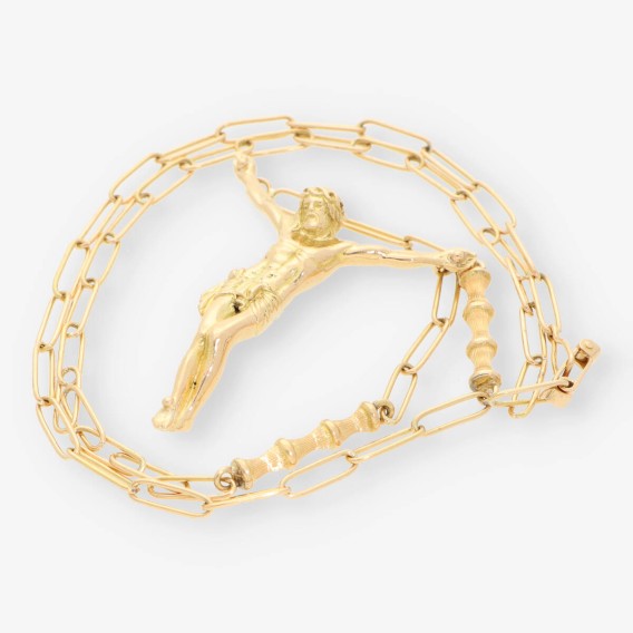 Gargantilla Cristo oro