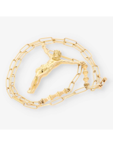 Gargantilla Cristo oro