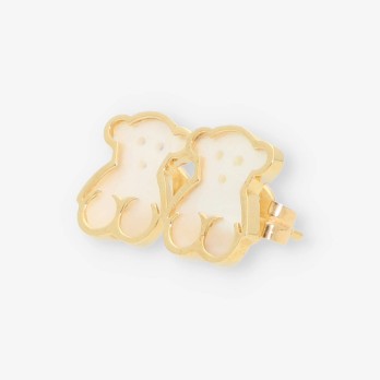 Pendientes oso, oro y nacar TOUS 2