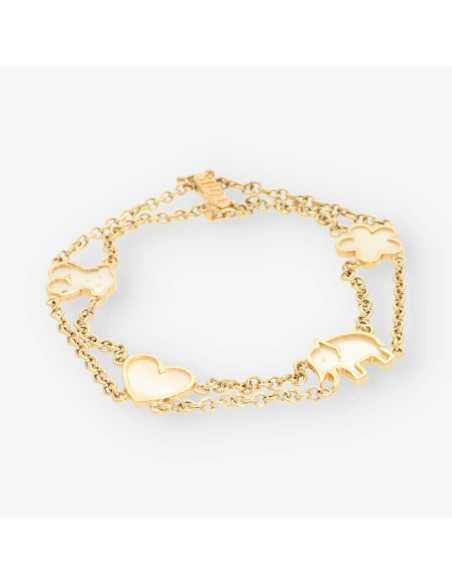 Pulsera oro y nacar TOUS