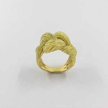 Anillo en oro mate 18kt 2