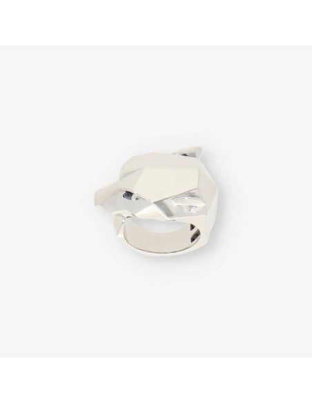 Anillo pantera oro blanco