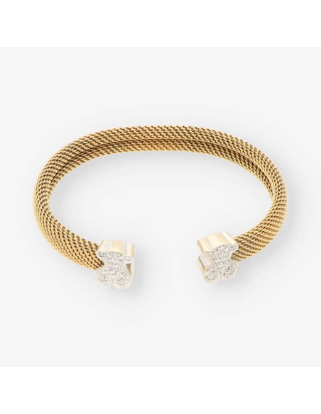 Pulsera bicolor oro y bri TOUS