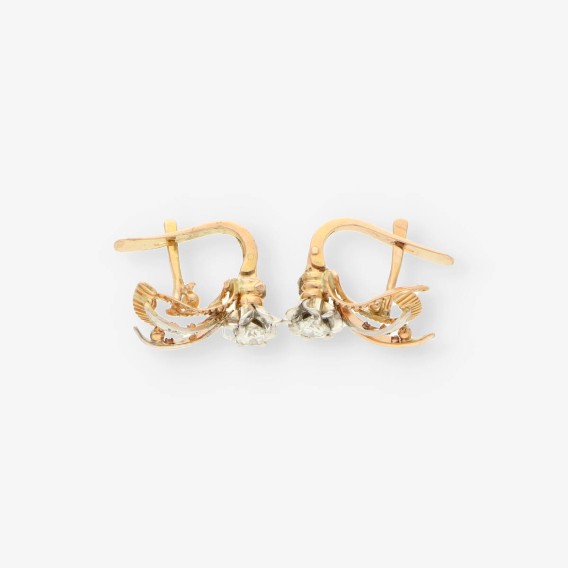 Pendientes Vintage oro y bri