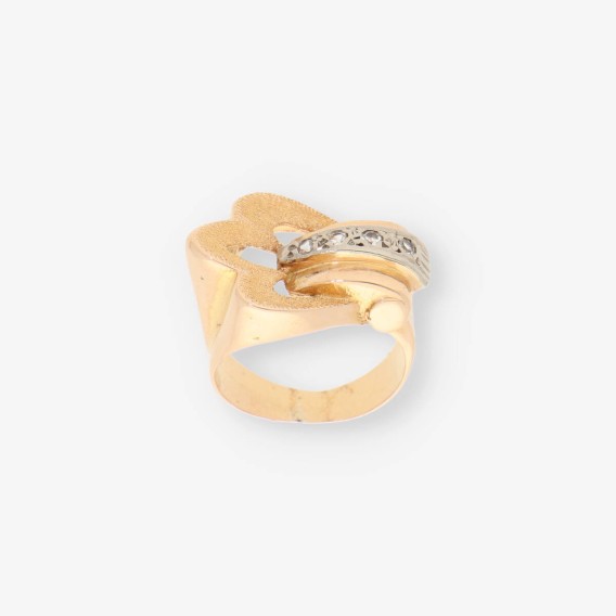 Anillo Vintage oro y diamante