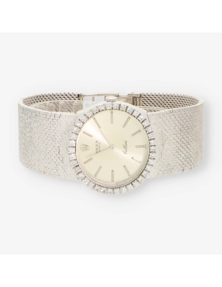 ROLEX Cellini oro blanco y bri