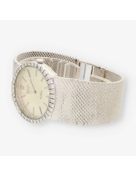 ROLEX Cellini oro blanco y bri