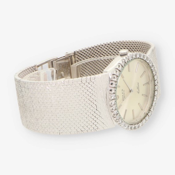 ROLEX Cellini oro blanco y bri