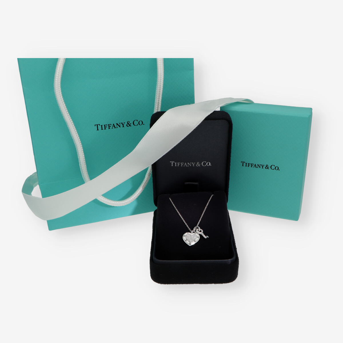 Collar Tiffany llave y corazón de la colección Return to Tiffany con caja y comprobante