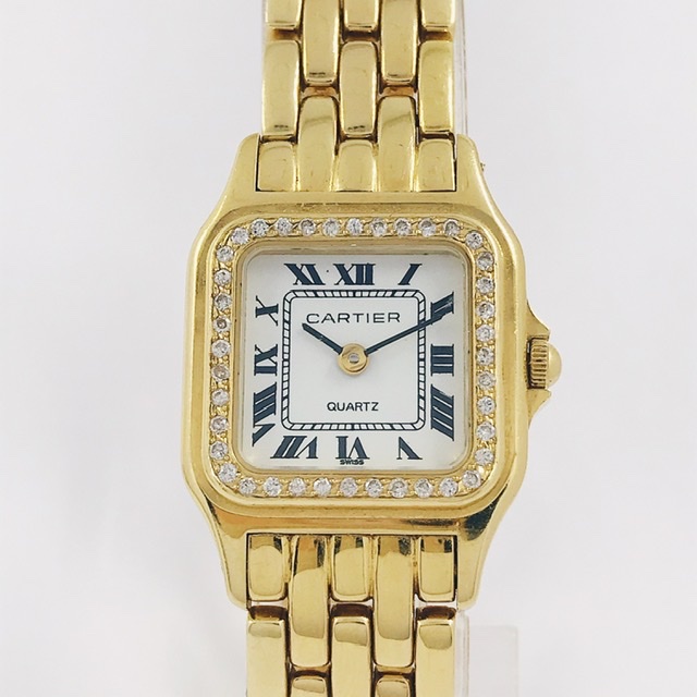 joyería fregar Acumulación Reloj Cartier Panthère en oro 18kt y brillantes | Comprar joyas y relojes  Cartier de segunda mano | Comprar reloj segunda mano