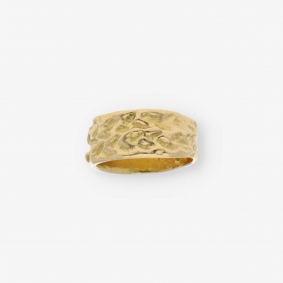 Anillo ancho en oro 18 | Comprar anillos de segunda mano