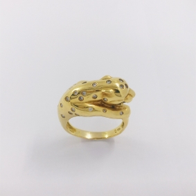 Anillo puma en oro 18kt. | Comprar anillos de segunda mano