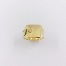 Anillo sello en oro 18kt con serpiente | Comprar anillos de segunda mano