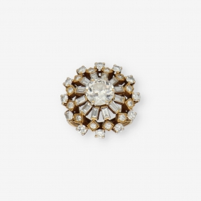 Anillo vintage en oro 18kt con brillantes | Comprar anillos de segunda mano