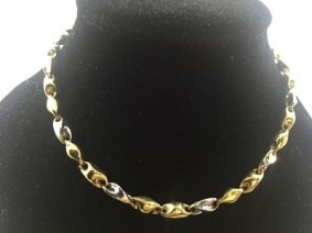 Cadena de oro blanco y amarillo | Comprar cadenas de oro de segunda mano