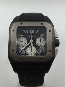 Cartier Santos 100 automatic titanio y acero | Comprar joyas y relojes Cartier de segunda mano | Comprar reloj segunda mano