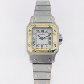 Cartier Santos Automático de sra. Mixto | Comprar joyas y relojes Cartier de segunda mano | Comprar reloj segunda mano