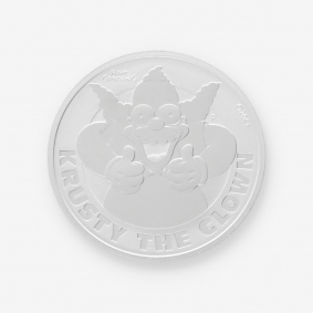 Moneda de plata Krusty el payaso | Monedas de Oro