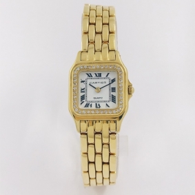 Reloj Cartier Panthère en oro 18kt y brillantes | Comprar joyas y relojes Cartier de segunda mano | Comprar reloj segunda mano