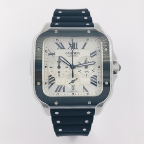Reloj Cartier Santos Chonograph WSSA0017 | Comprar joyas y relojes Cartier de segunda mano | Comprar reloj segunda mano